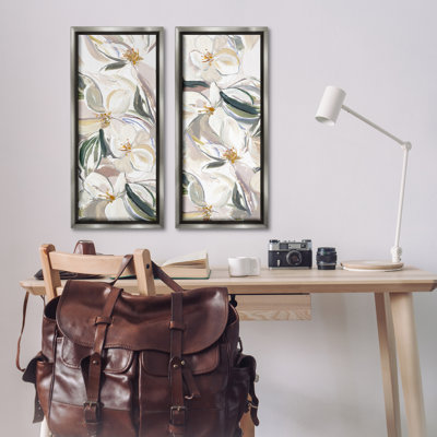 Ensemble de 2 cadres flottants Subtle Spring Blooms Assortment, design par Hannah Dawson