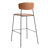 Upholstered Faux Leather Counter Stool with Steel Frame-1775613268-1775613291