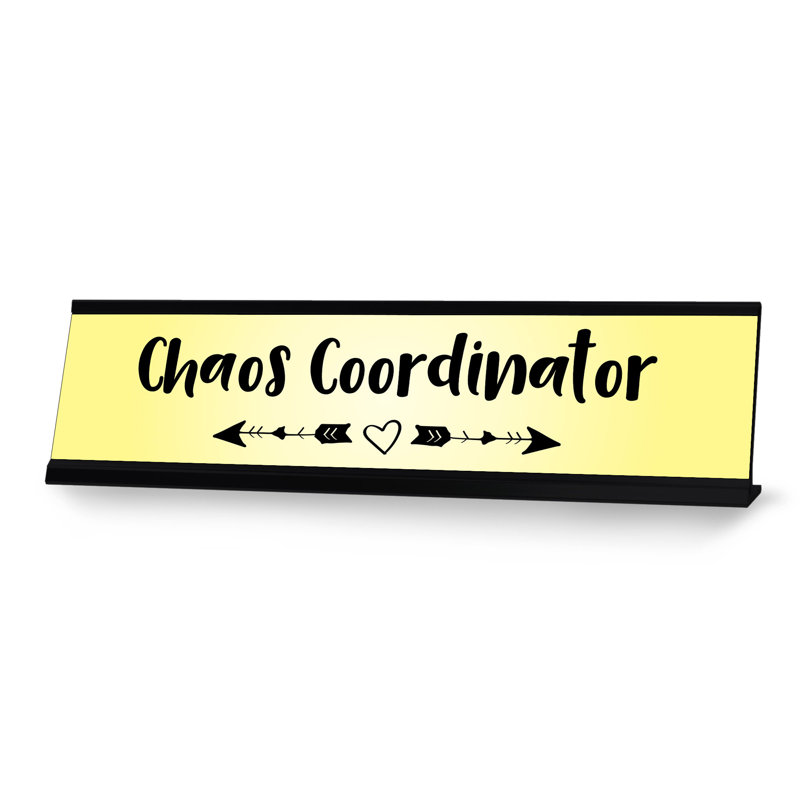 Enseigne de bureau Chaos