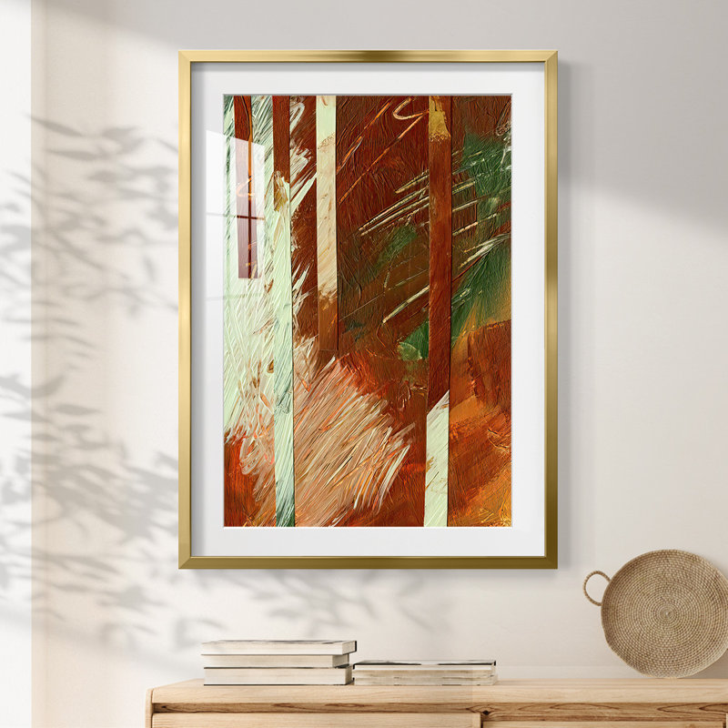 WheatenIIPemiumGalleryWrarapCanves - Reproduction encadrée, H 28,5 po x l 20,5 po, Doré