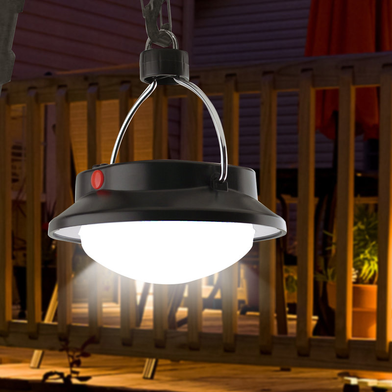Luminaire suspendu d'extérieur à piles DEL intégré