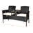 Outdoor Rattan 54.5'' Wide Conversation Furniture Set With Table-247914006