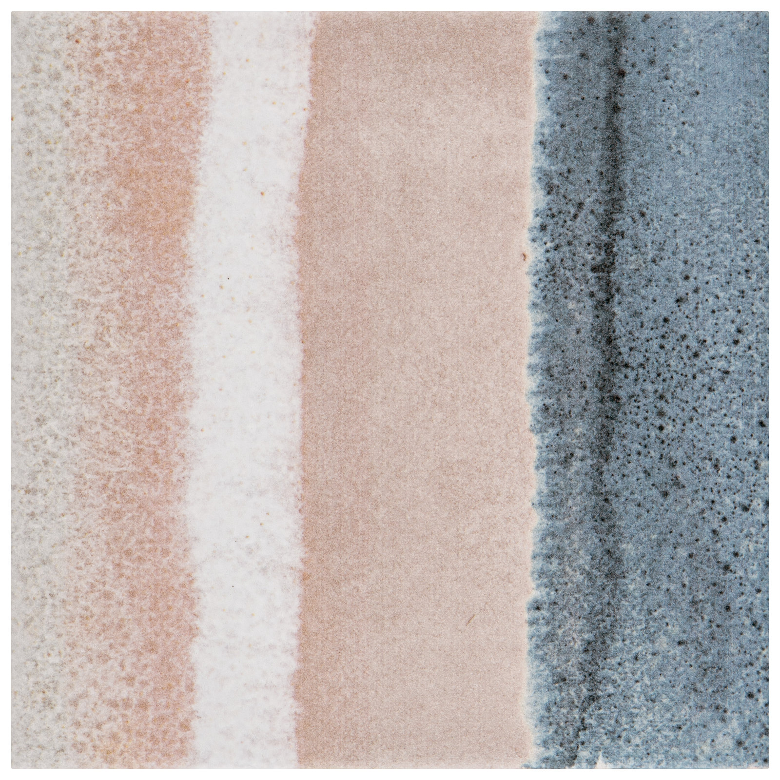 Matter Canvas 6" x 6" Porcelain Tile, Taupe/Blue