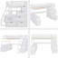 Lit mezzanine double avec 7 tiroirs, 2 tablettes et un bureau-1579825185