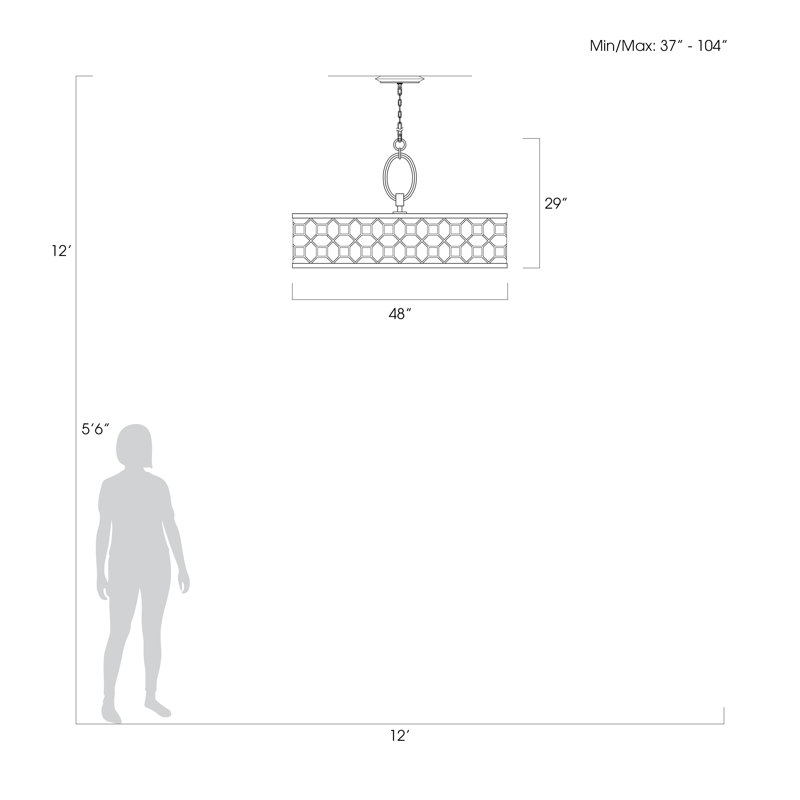 Allegretto 5 - Light Chandelier, Gold