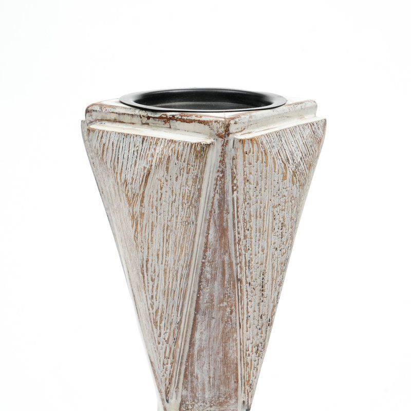 Candle Holder | Decorative 3D Wood Candle Stand  | 4.50X12 Inch