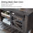 Yasmine 46" Farmhouse Console Table,Entryway Table  With Sliding Barn Door-1018145229