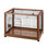 Wooden Pet Pen with Wheels, Dog Crate