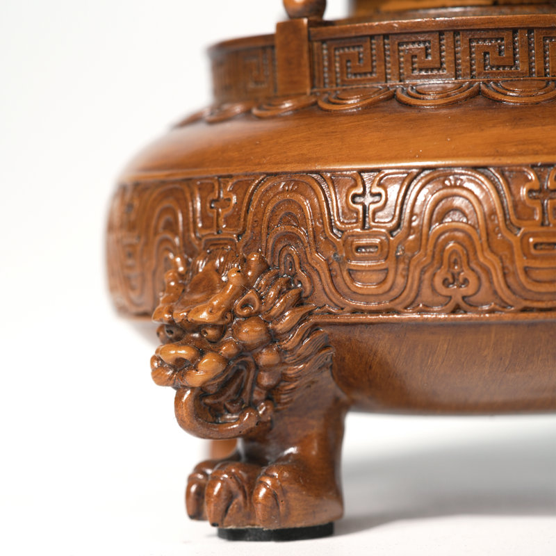 360° Rotating Feng Shui Dragon Qiankun Ding Resin Sculpture - Lucky Wealth & Protection Charm for Home Office Decor