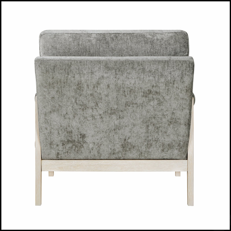 Ensemble de meubles en bois massif et tissu d'ameublement en chenille Modern Home Accent