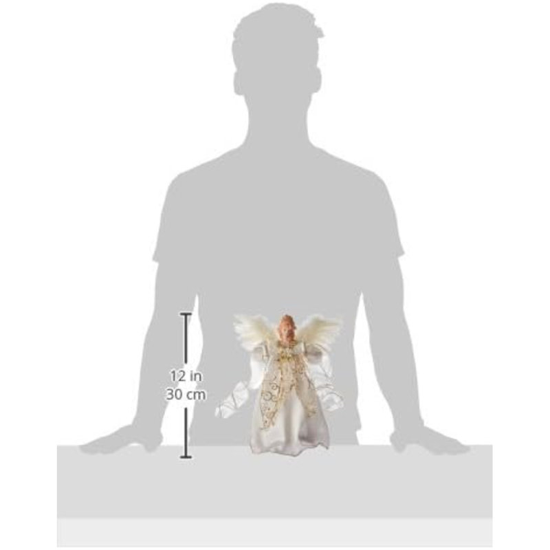 12.4'' Fabric Angels Lighted Christmas