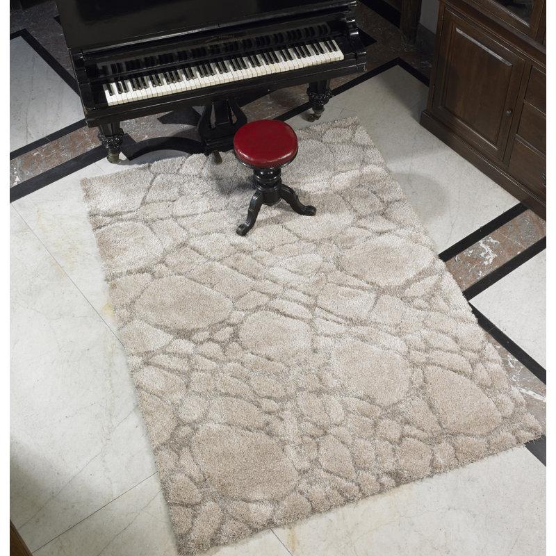 Tapis ivoire Helotes Marblesgy, Rectangle 7 pi 9,6 po x 11 pi 2 po
