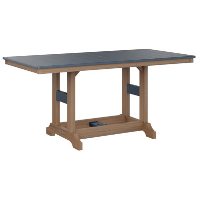 Table de salle à manger à hauteur de comptoir rectangulaire de 66 po Berlin Gardens Garden Classic