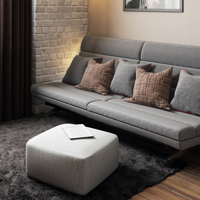 Square Pouf - Patterned Melange