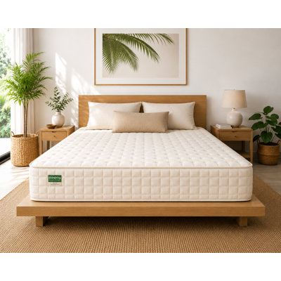 Puri Mattress - Organic Latex Coconut Coir 10" Soft 4Layered Comfortable Sleep Bed Dust Free