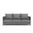 Coussin gris / cadre gris foncé