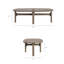 Ensemble de meubles d'extérieur en bois de teck 4 pièces Saratoga-123103186-123103187