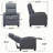 25.59" Wide Modern and Overstuffed Massage Home Theater Individual Seat with Remote Control 