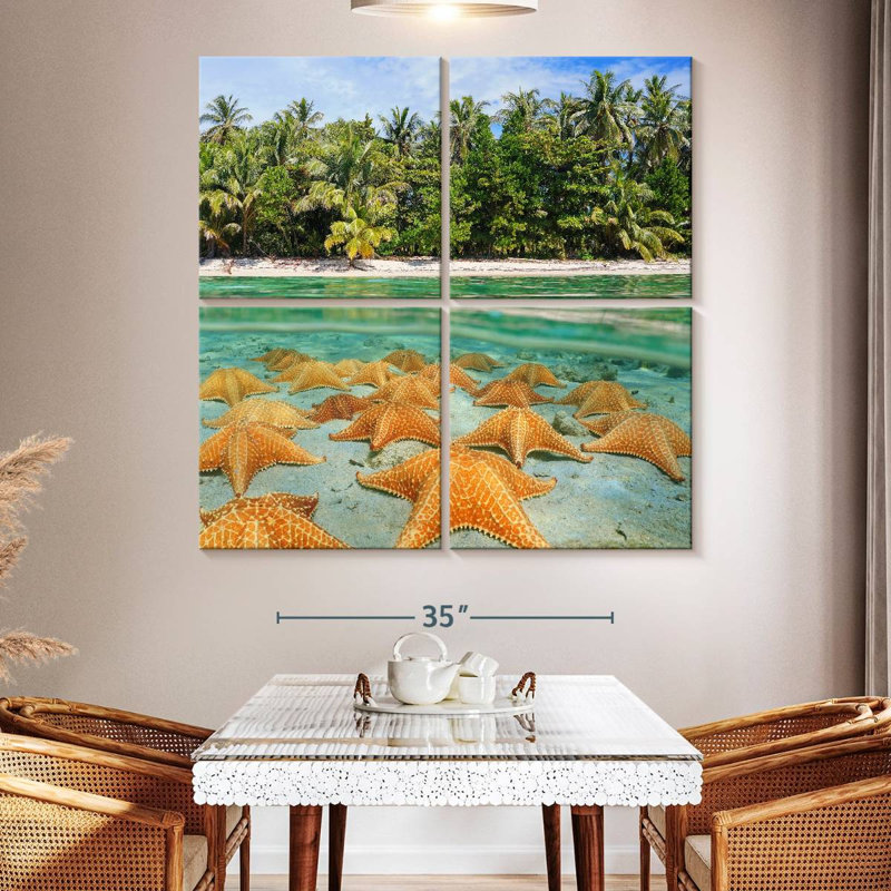Gillard Starfishes Resting, 50" H x 50" W