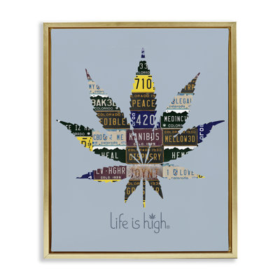 Life Is High with Plant Floater Canvas Wall Art by Higher Learning/Life Is High