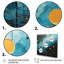 «Blue Minimalisme Moon I» sur toile-2075860815-2075860814