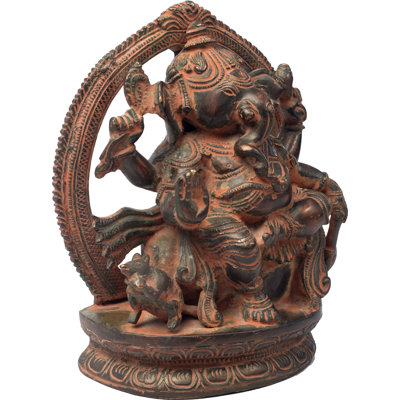Figurine assise Chaturbhuja Ganesha