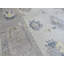 Tapis rectangulaire en laine gris / bleu / jaune de conception unique 12 pi 3 po x 15 pi 5 po