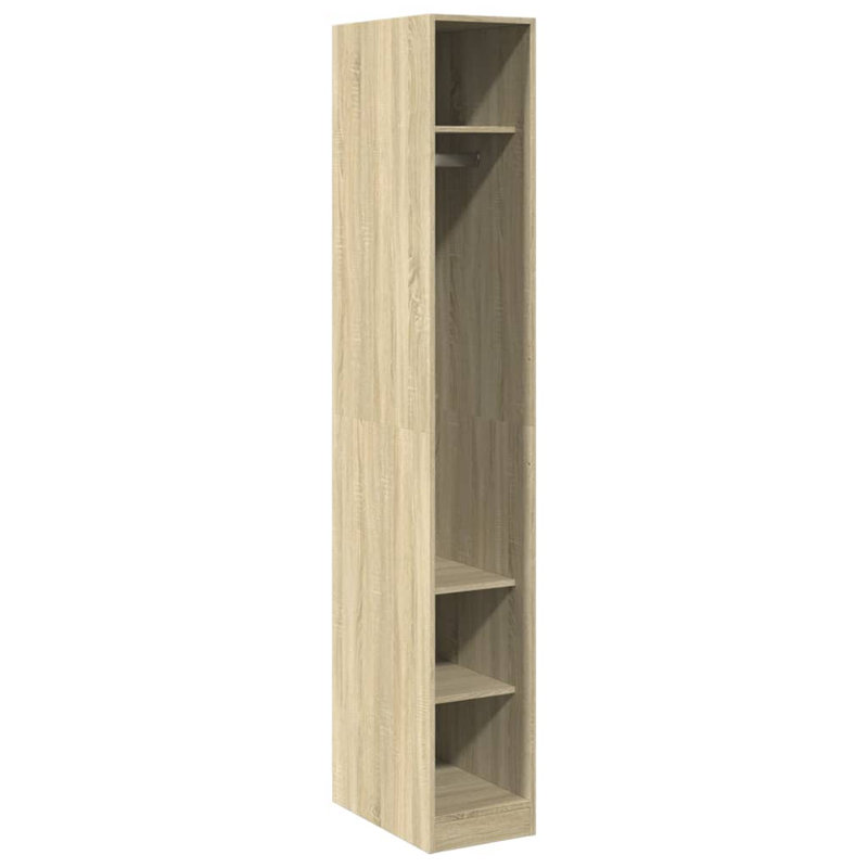 Sahrish Manufactured Wood Wardrobe, 30 x 50 x 200 cm, Sonoma Oak