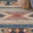 Friley Southwesten Flatweave Jute/Cotton Blue/Rust Area Rug-535209714
