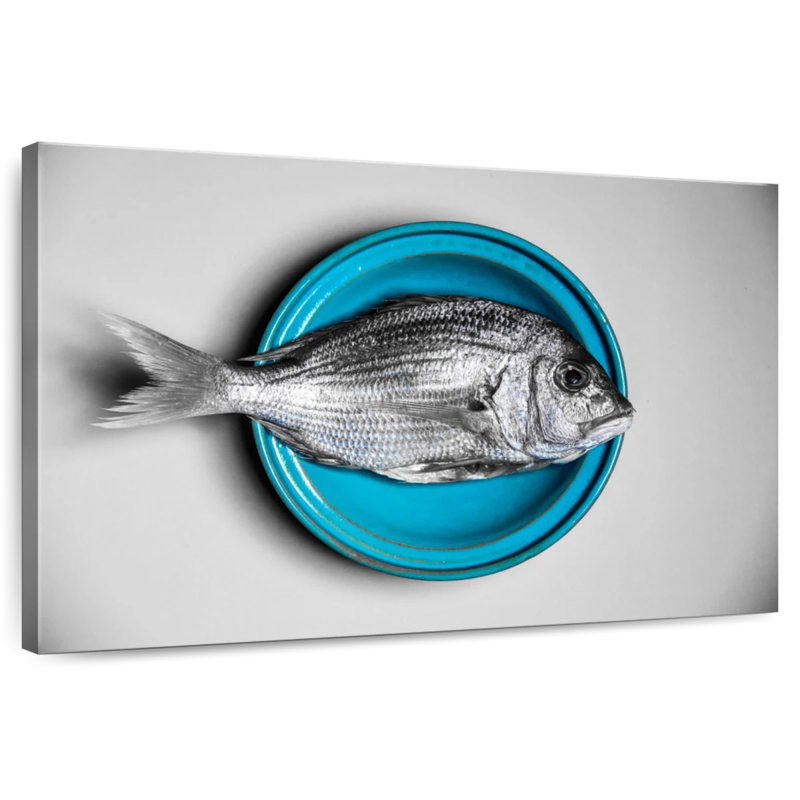 Yarlin Plate Of Fish, 30" H x 45" W