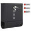 Lenka Steel Post Mounted Post Box-109681877-109681875