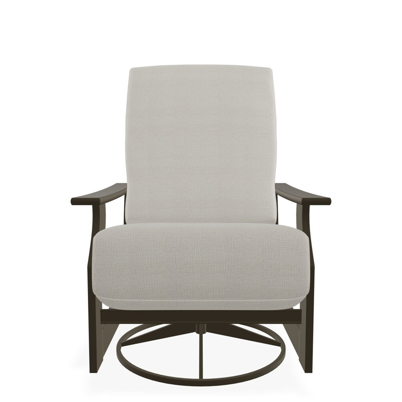 St. Catherine Polymer Outdoor Lounge Chair, Beachwood, Grasscloth Buff