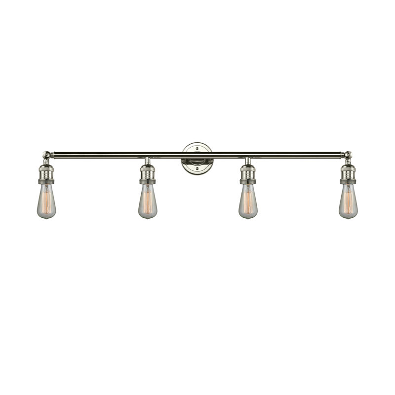 4 - Light Dimmable Vanity Light, LED, Polished Nickel