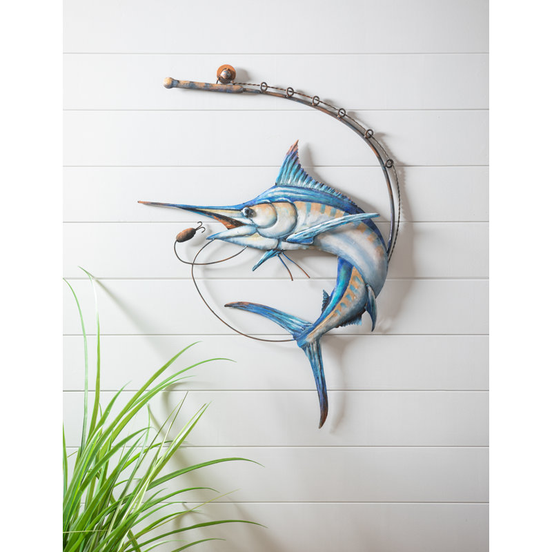 Metal Marlin Wall Décor