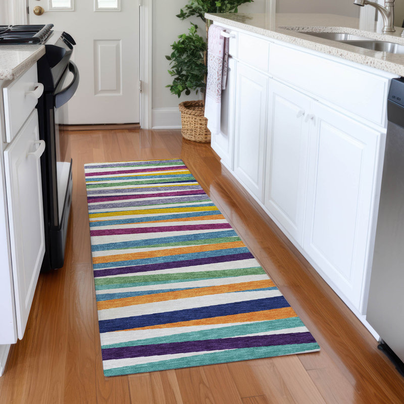  Machine Washable Indoor/Outdoor Chantille ACN997 Gray Area Rug, Runner 2'3" x 7'6"