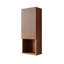 Armoire de salle de bain murale, armoire de rangement étroite avec porte et tablettes