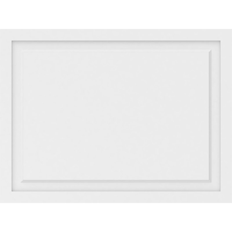 Panneau mural Harrison 3D en blanc, H 30 po x l 40 po x P 0,63 po