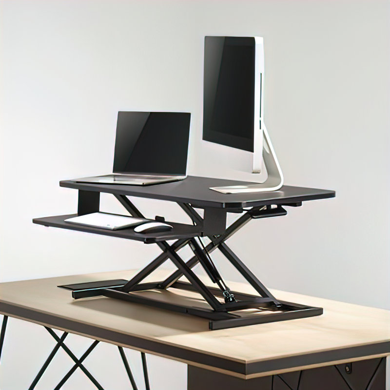 Adjustable Metal Base Standing Desk Converter