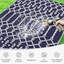 Tapis d'extérieur 5 pi x 8 pi, tapis de paille en plastique réversible imperméable, tapis d'extérieur Boho, tapis de sol extérieur pour patio, cour arrière, terrasse, pique-nique, plage, camping, bleu marine