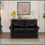 Charmant fauteuil en similicuir avec rangement et sièges confortables-1255331718