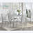 Kitchen Table Set with a Rectangular Table and 4 Upholstered Chairs-1258054181