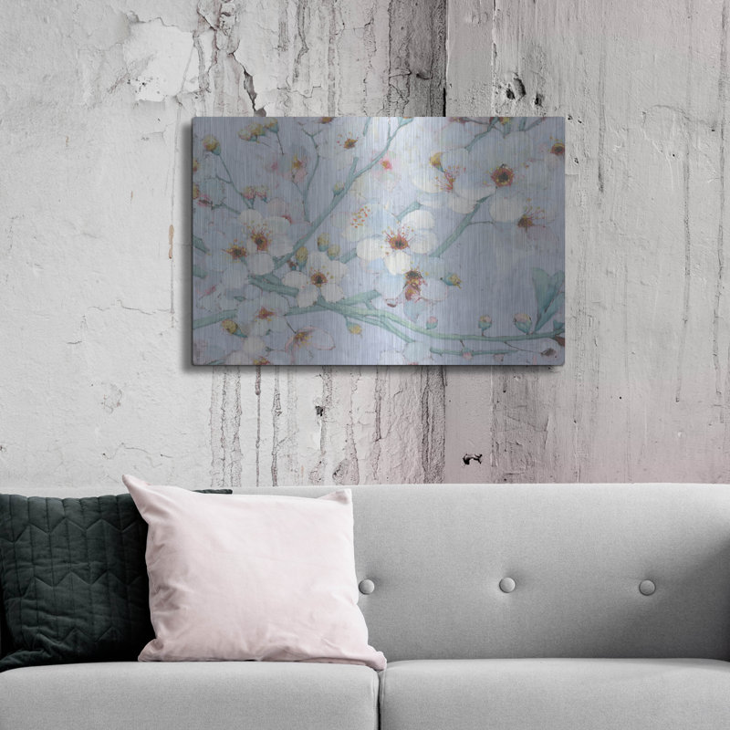 «Blossom Time» par Wellington Studio, art mural en métal, 36 po x 24 po, H 24 po x l 36 po