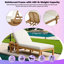 Chaise longue d'extérieur en bois d'acacia de qualité supérieure avec dossier réglable à 5 positions-1795310665