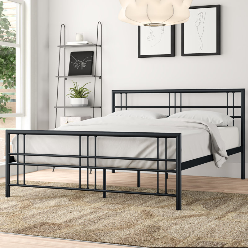 Simonton Metal Bed, Black, Double (4'6)