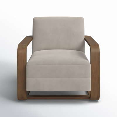 Moni Wood Frame Accent Chair