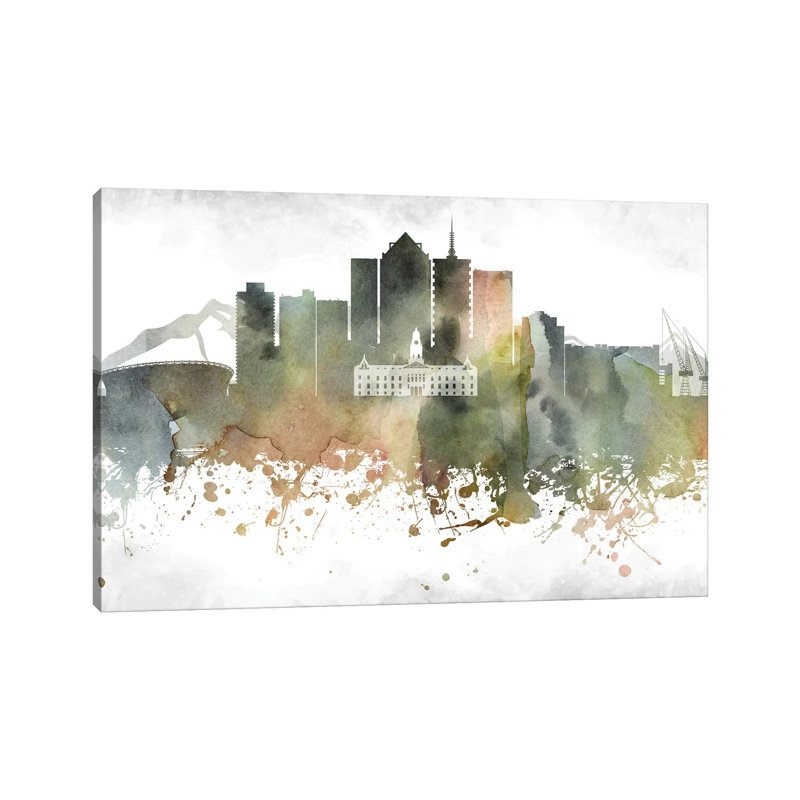 Cape Town Skyline by WallDecorAddict - Wrapped Canvas Print, 66.04 cm H x 45.72 cm W