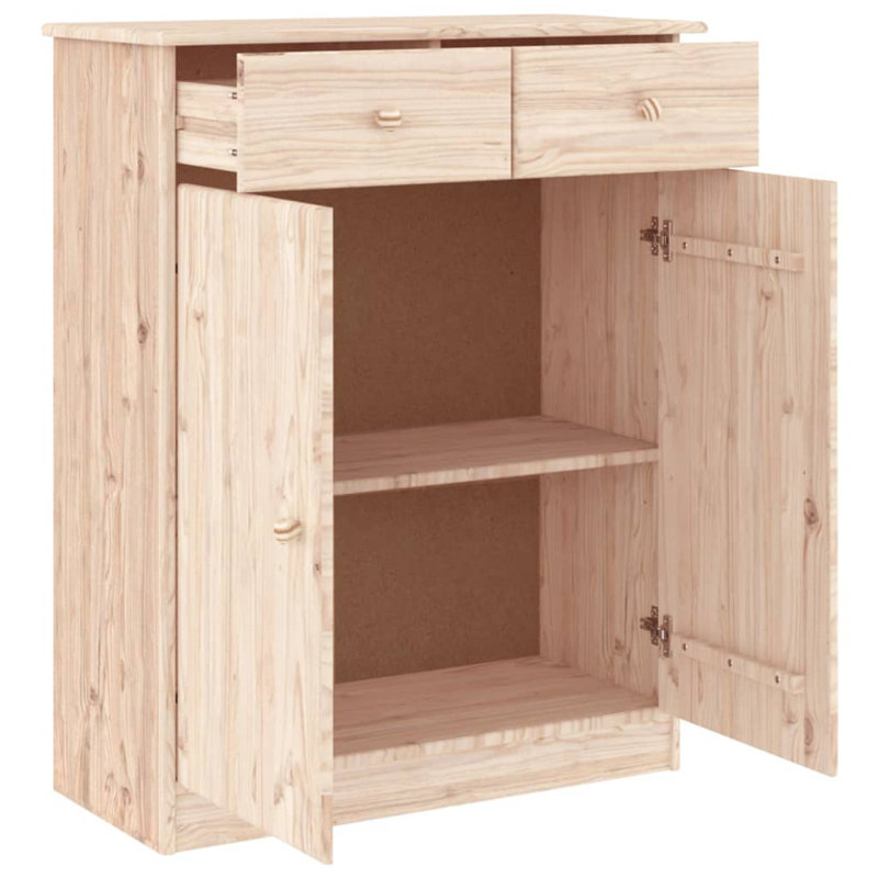 4 Pair Solid Wood Shoe Storage Cabinet, Brown