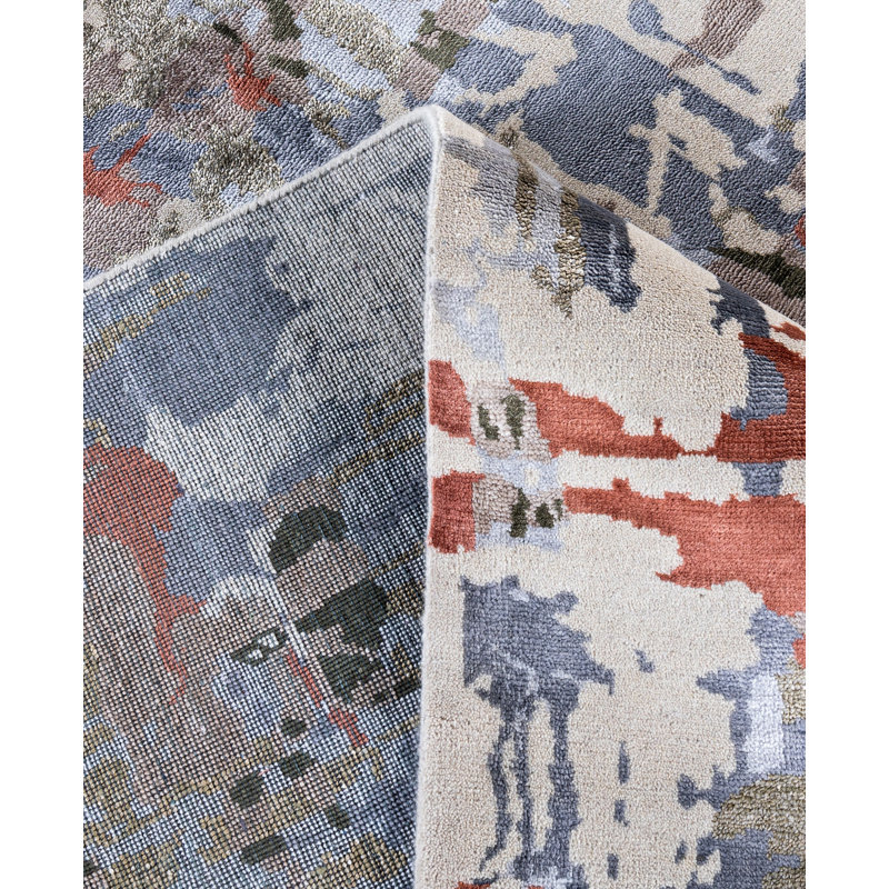Overdyed One-of-a-Kind 9' 2" X 12' 2" Hand Knotted Area Rug