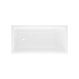 Kaldera 60" x 30" Undermount or Drop-in Bathtub in Volcanic Limestone with Internal Overflow