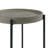 Brookline 20" Round Wood End Table with Gray Concrete Coating
